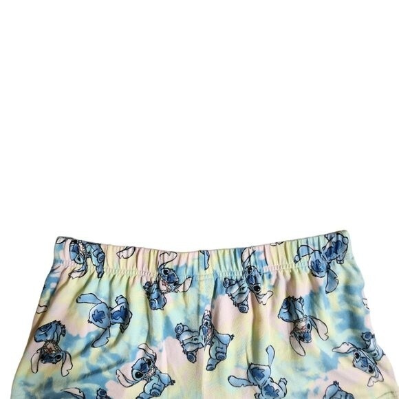 Disney Stitch print multicolor pajama sleep shorts sz M - Picture 3 of 9